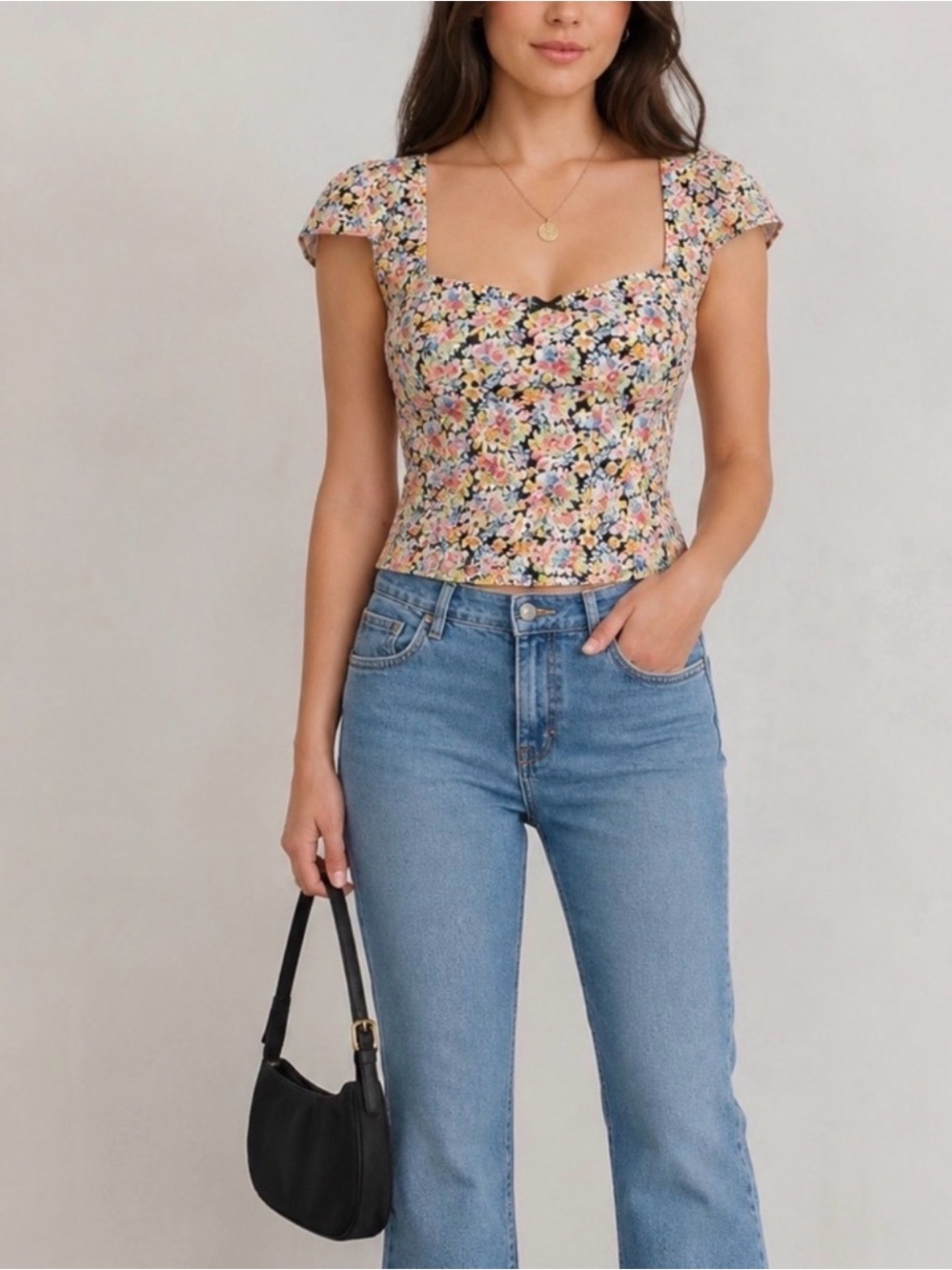 Reformation Kinsley Floral Top